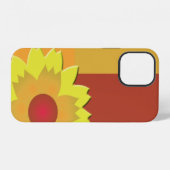 Sonnenblumen-Farbblock iPhone Hülle (Rückseite (Horizontal))