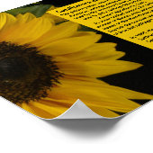 Sonnenblumen Farbe Symbolismus 19. Änderung Poster (Ecke)