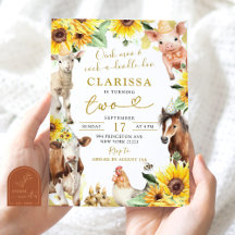 Sonnenblumen Farm Tier Sommer Geburtstag