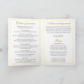 Sonnenblumen-Feier des Lebens Funeral Gedenkfeier Programm (Innenseite)