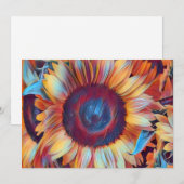 Sonnenblumen Feiertagskarte (Vorne/Hinten)