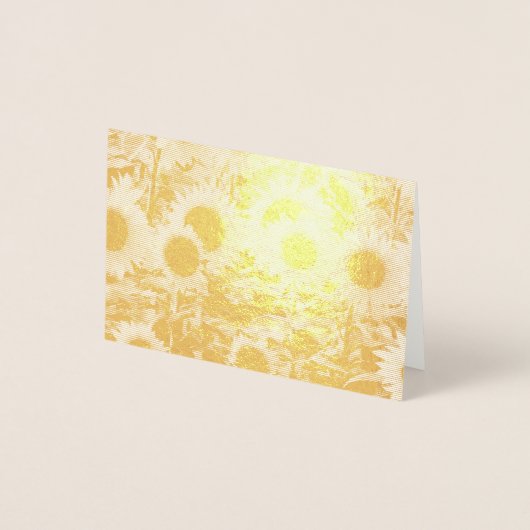 Sonnenblumen Feldfolie Folienkarte (Vorderseite)