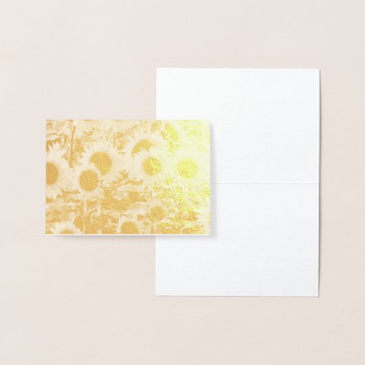 Sonnenblumen Feldfolie Folienkarte (Anzeige)
