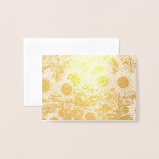 Sonnenblumen Feldfolie Folienkarte (Vorderseite mit Umschlag)