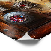 Sonnenblumen Festglass Herz Steampunk Serie Poster (Ecke)