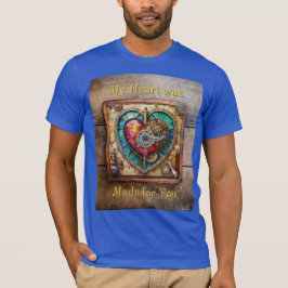 Sonnenblumen Festglass Herz Steampunk Serie T-Shirt