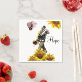 Sonnenblumen Fireman Paper Napkins Serviette (Beispiel)