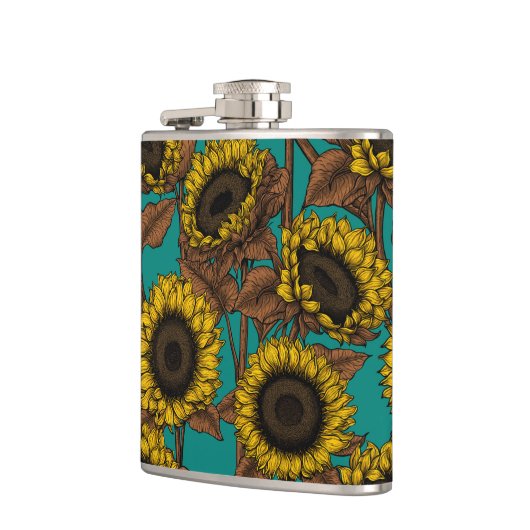 Sonnenblumen Flachmann (Links)