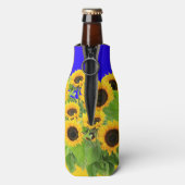 Sonnenblumen Flasche Cooler Flaschenkühler (Flasche Rückseite)
