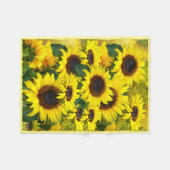 Sonnenblumen Fleece Blanket (Vorderseite (Horizontal))