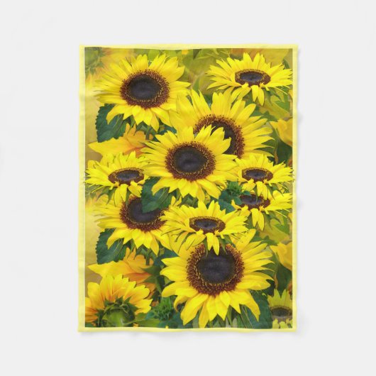 Sonnenblumen Fleece Blanket (Vorderseite)