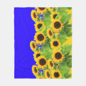Sonnenblumen Fleece Blanket (Vorderseite)
