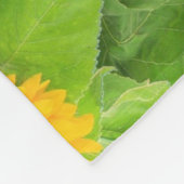 Sonnenblumen Fleece Blanket (Ecke)