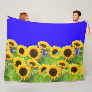 Sonnenblumen Fleece Blanket