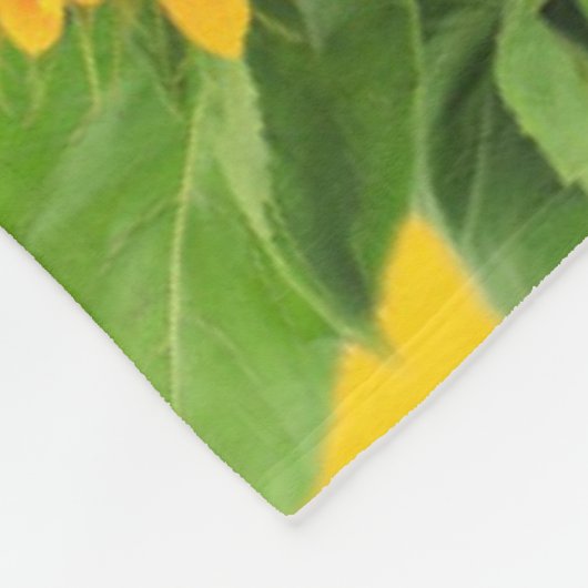 Sonnenblumen Fleece Blanket ukrainische Flaggenfar (Ecke)