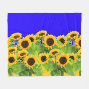 Sonnenblumen Fleece-Decke Fleecedecke