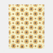 Sonnenblumen Fleecedecke (Vorderseite)