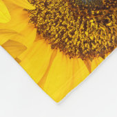 Sonnenblumen Fleecedecke (Ecke)