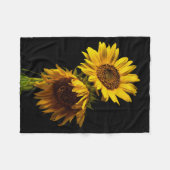 Sonnenblumen fleecedecke (Vorderseite (Horizontal))