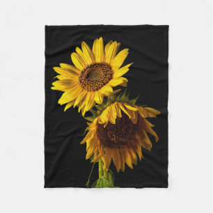 Sonnenblumen fleecedecke