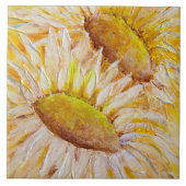 Sonnenblumen Fliese (Vorderseite)