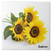 Sonnenblumen Fliese (Vorderseite)