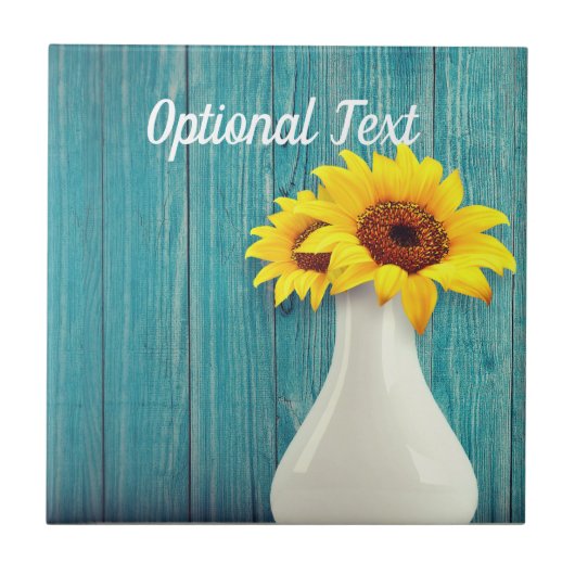 Sonnenblumen Fliese (Vorderseite)