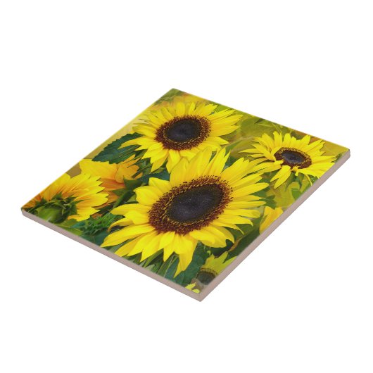 Sonnenblumen Fliese (Seite)