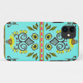 Sonnenblumen Folk Pattern von Alexandra Cook Case-Mate iPhone Hülle (Rückseite (Horizontal))