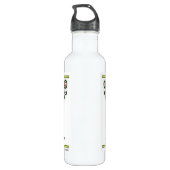 Sonnenblumen Folk Pattern von Alexandra Cook Trinkflasche (Rückseite)