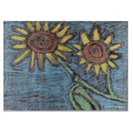 Sonnenblumen Forever - Kinder Kunst für CHOC Schneidebrett