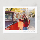 Sonnenblumen Foto Abschluss 2025 Party Einladung (Rückseite)