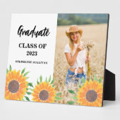 Sonnenblumen Foto Abschluss Keepake Fotoplatte (Seite)