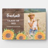 Sonnenblumen Foto Abschluss Keepake Fotoplatte (Vorderseite)