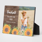 Sonnenblumen Foto Abschluss Keepake Fotoplatte (Seite)