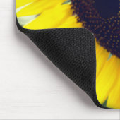 Sonnenblumen-Foto auf einem Mousepad gedruckt (Ecke)