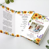 Sonnenblumen Foto Beerdigung des Dienstprogramms Karte