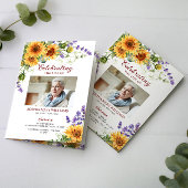 Sonnenblumen Foto Beerdigung des Dienstprogramms Karte