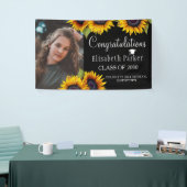 Sonnenblumen FOTO Chic Abschluss Glückwünsche Banner (Messeveranstaltung)