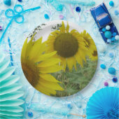 Sonnenblumen Foto Custom Paper Teller 9 in (Party)