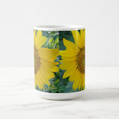 Sonnenblumen-Foto Kaffeetasse (Mittel)