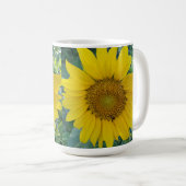 Sonnenblumen-Foto Kaffeetasse (VorderseiteRechts)