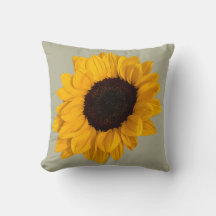 Sonnenblumen-Foto-Kissen Jesaja 60:1 Erhebe dich,