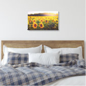 Sonnenblumen Foto Leinwand (Insitu (Schlafzimmer))