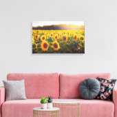 Sonnenblumen Foto Leinwand (Insitu (Wohnzimmer))