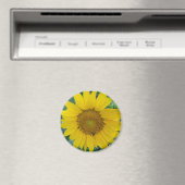 Sonnenblumen-Foto Magnet (In Situ (Geschirrspüler))