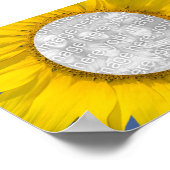 Sonnenblumen-Foto Poster (Ecke)