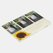 Sonnenblumen Foto Rustikale Hochzeit Gästebuch (Ecke)