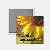 Sonnenblumen-Foto Sie sind mein Sonnenscheinmagazi Magnet (Vorderseite/Rückseite)