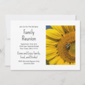 Sonnenblumen Foto Summer Family Wiedersehen Barbec Einladung (Vorderseite)